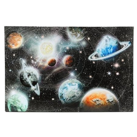 LUXEN HOME Luxen Home Galaxy Canvas Print with LED Lights WHA661